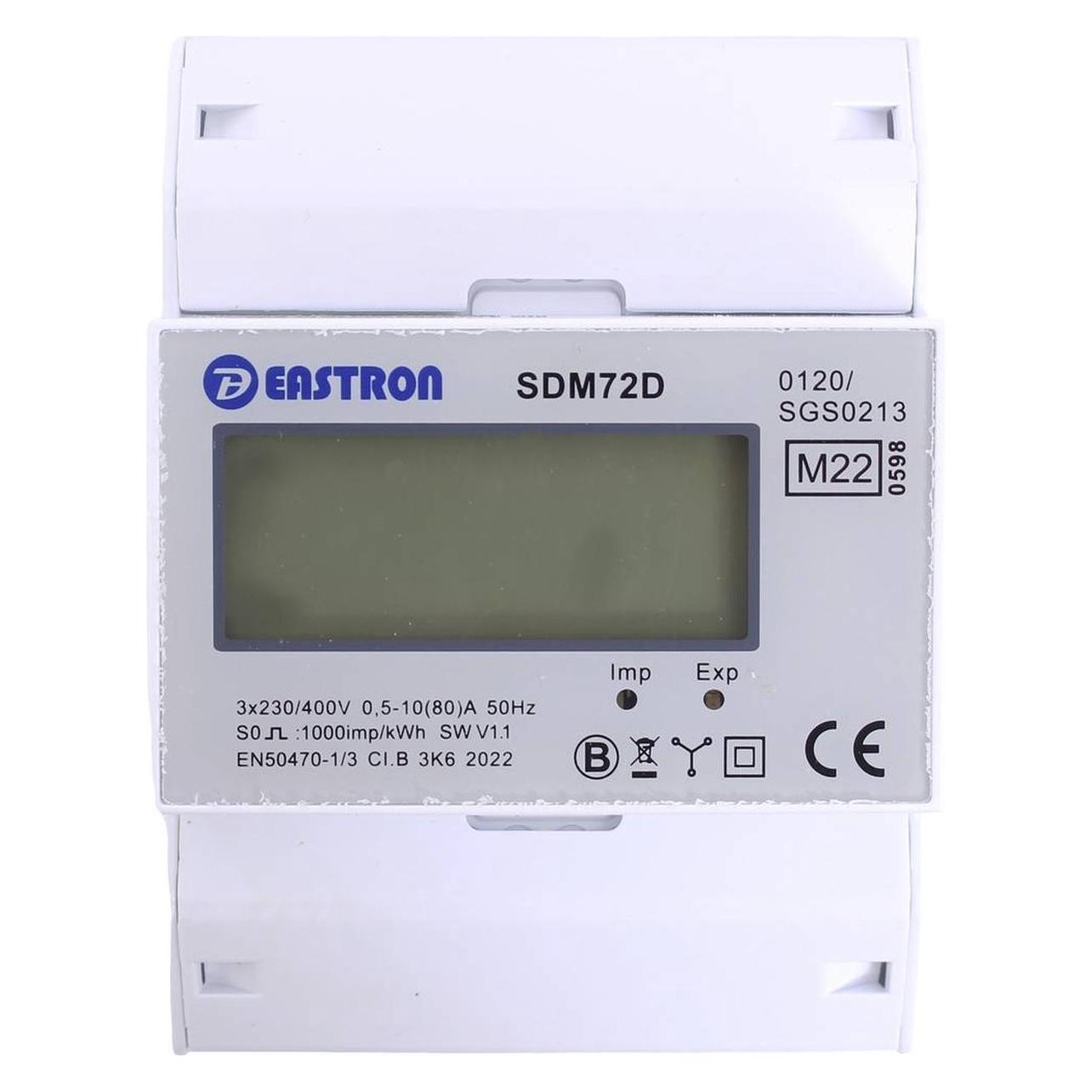 Counttec SDM72D Drehstromzähler digital 80 A MID-konform: Ja 1 St. (SDM72D)