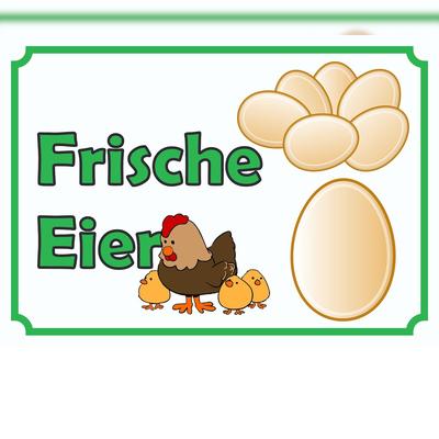 HB-Druck Verkaufsschild Schild Eier A0 (841x1189mm)