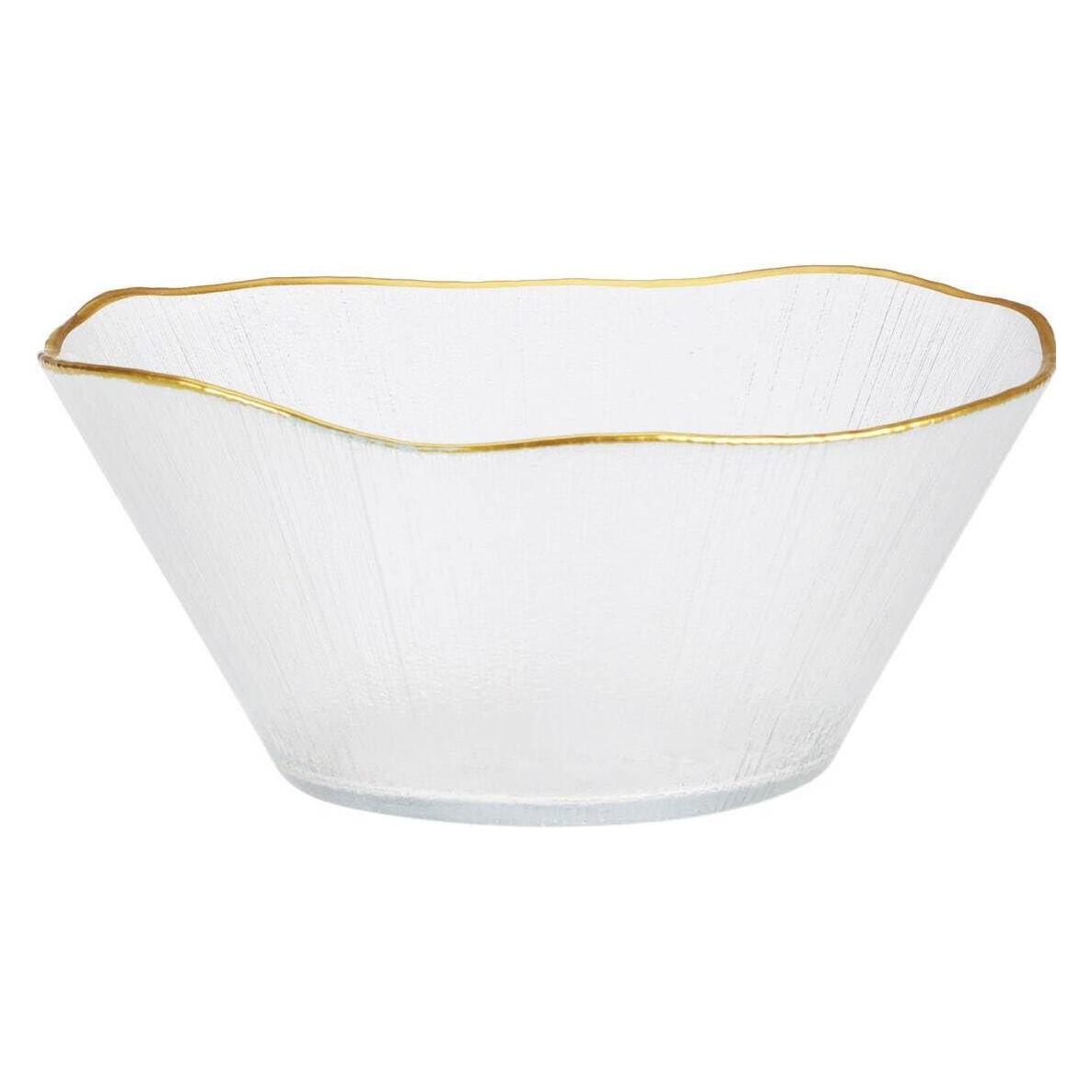 Home&Styling Home Styling Collection Szklana miska ze złotą obwódką DATURA, 21 cm (21 cm) (49008561)