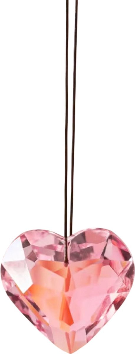 Hartvormige Kristallen Prisma Hanger - Roze Zonnevanger en Regenboogmaker voor Woondecoratie - 45 mm