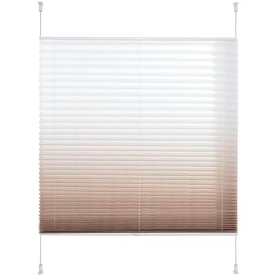 Plissee LIEDECO "Farbverlauf" Gr. 7, braun (kaffee), B:40cm H:130cm, Obermaterial: 100% Polyester, Plissees