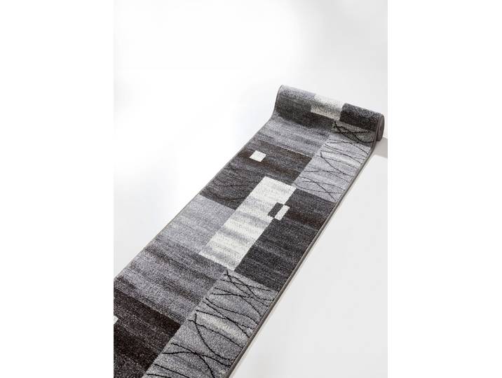 Abwechslungsreich dessinierte Läufer in Wunschlänge, Grau, Größe 102 (Läufer, 67 cm breit)