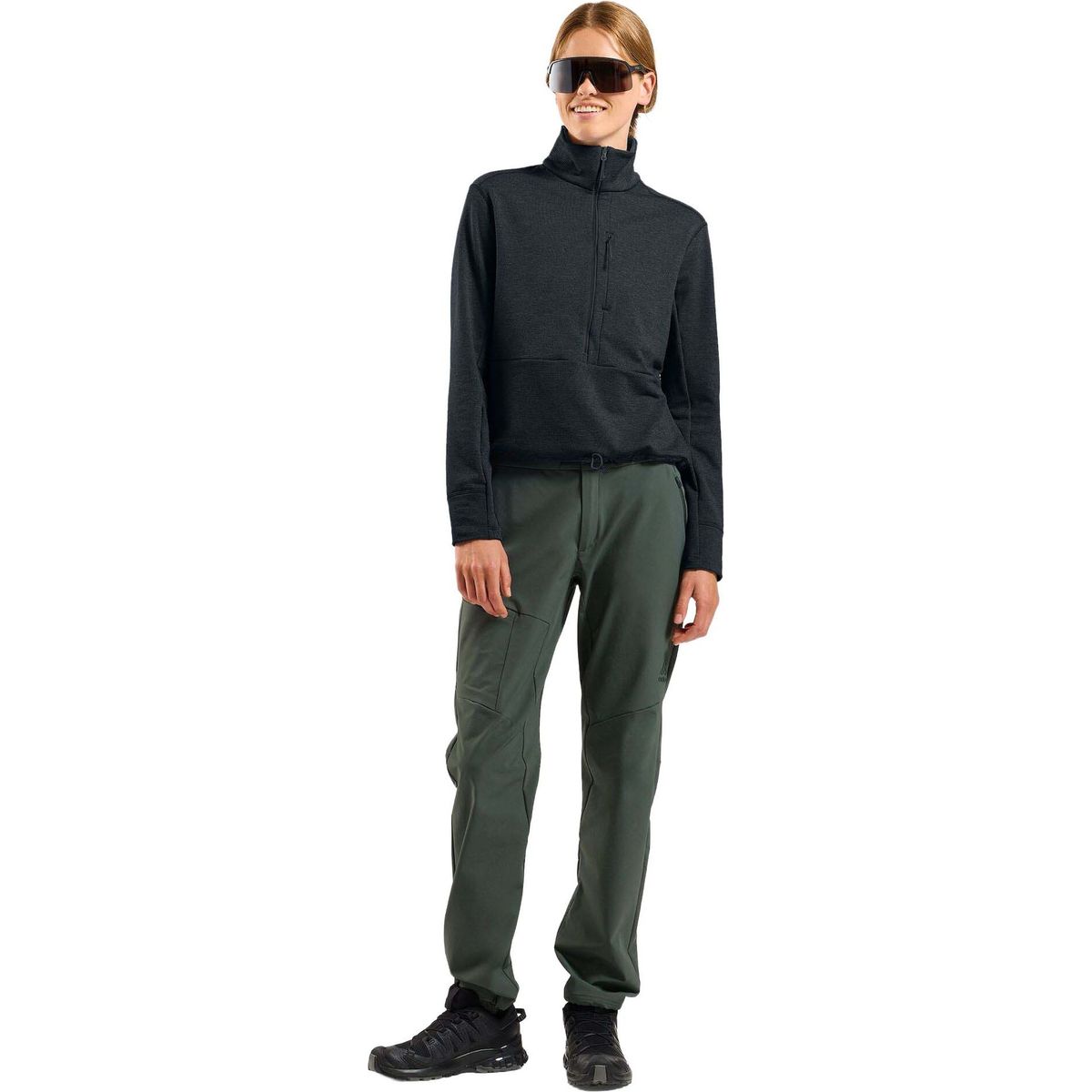 Odlo Grid Fleece black melange (60008) XXS 542951-60008-XXS