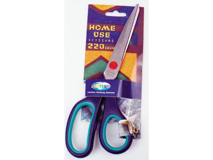 Centrum Schaar - 22 cm - Ergonomische rubber grip - Blauw/groen