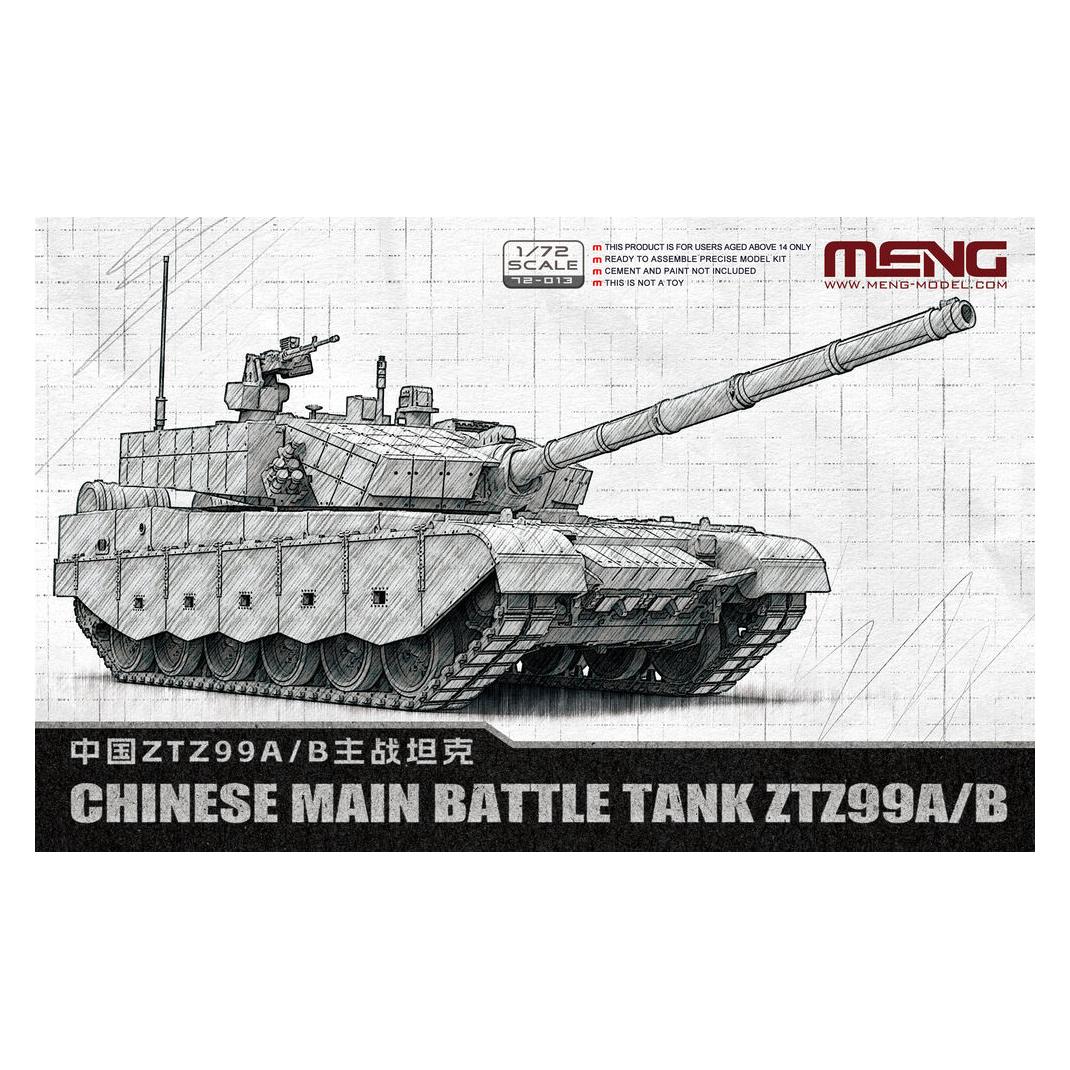Meng-Model Chinese Main Battle Tank ZTZ99A/B (72-013)