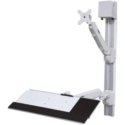 Value Workstation Wall Mount Gas Spring (Wand, 10 kg), Monitor Halterung, Grau