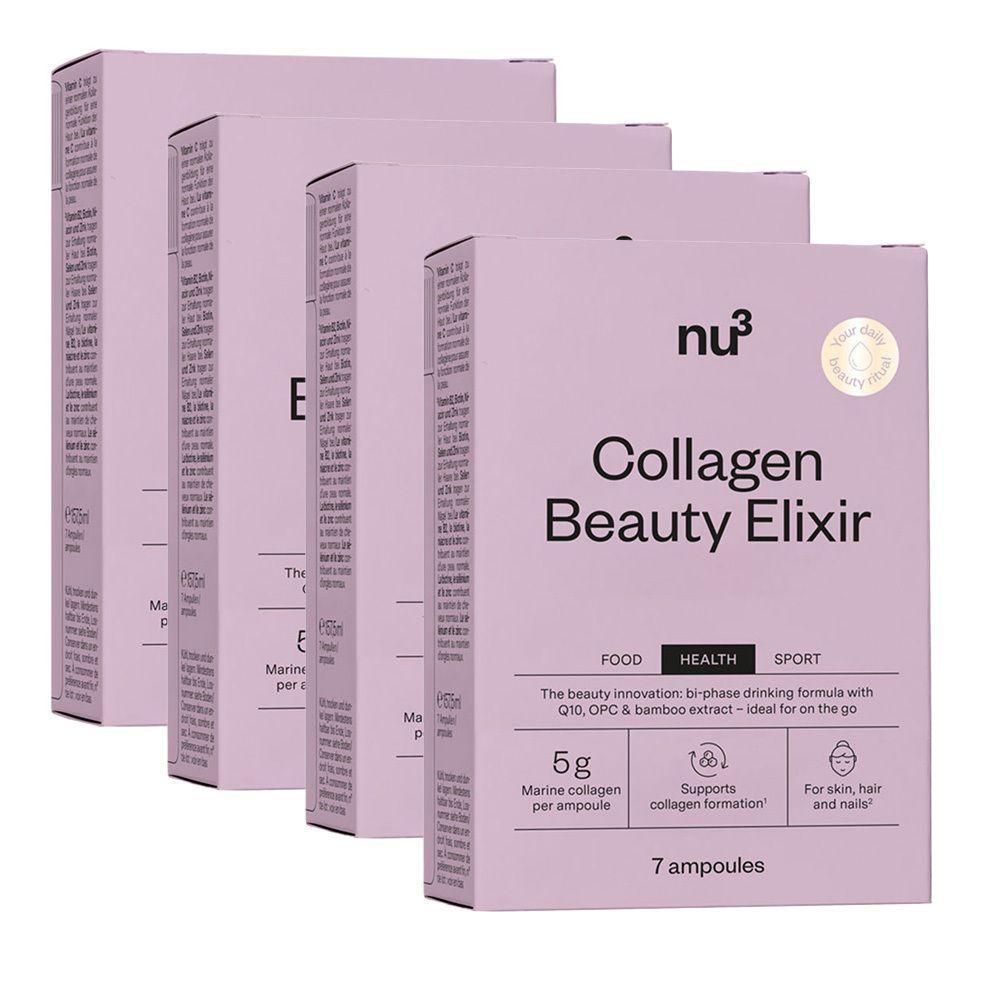 nu3 Collagen Beauty Elixir x4 4x7x22,5 ml Ampullen