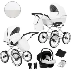 Kunert, Kinderwagen, Romantic Retro Kombikinderwagen inkl. Autositz Cosmo, Farbe ROM16, Gestell grau