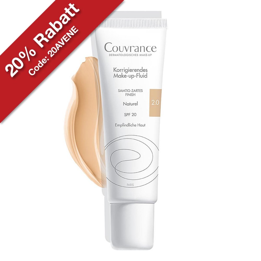 PIERRE FABRE DERMO KOSMETIK GmbH Avène Couvrance korrigierendes Make-up Fluid 2.0 Naturel SPF 20 02024074