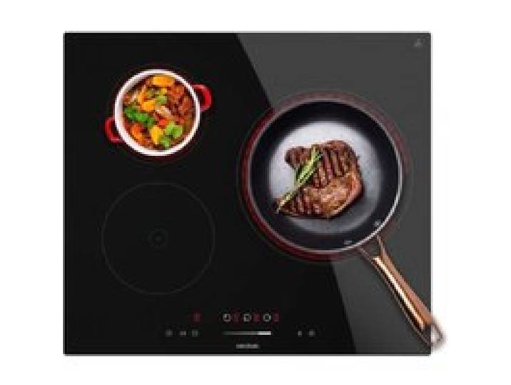 Cecotec Plaque Vitrocéramique Bolero Squad V 3100. Plaque vitrocéramique avec 3 zones puissance de 5700W 9 niveaux