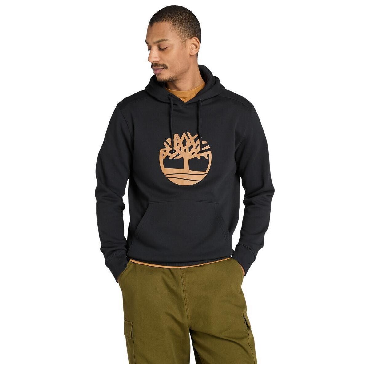 Timberland Mens Tree Logo Hoodie blck/wheat boot M TB0A2BJHP561-M