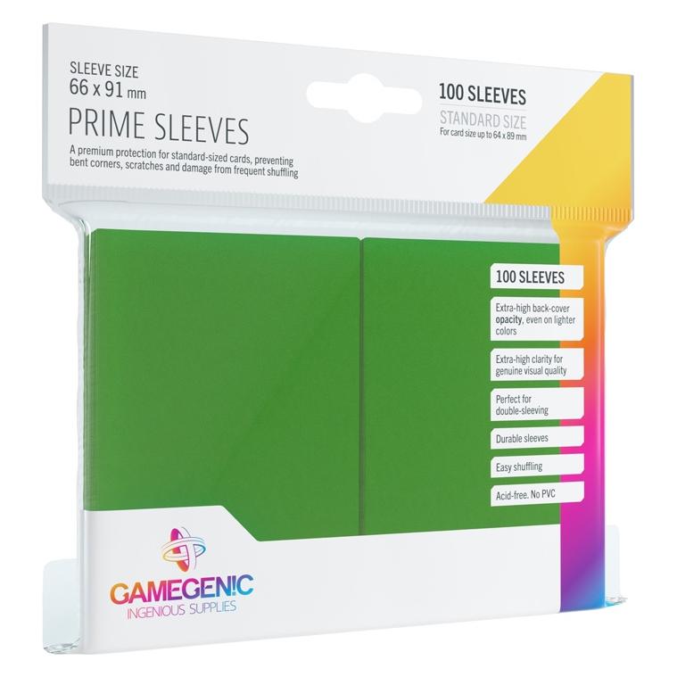 Gamegenic GGS10019 - Prime Hüllen, grün (100 Hüllen) (02214)