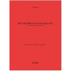 Nino Rota, Divertimento Concertante Double Bass and Piano Reduction, Fachbücher