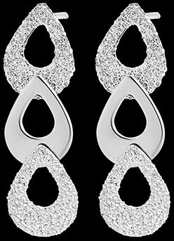 Edenly Ohrstecker Frische - Trio Pira - 18 Karat WeiÃŸgold