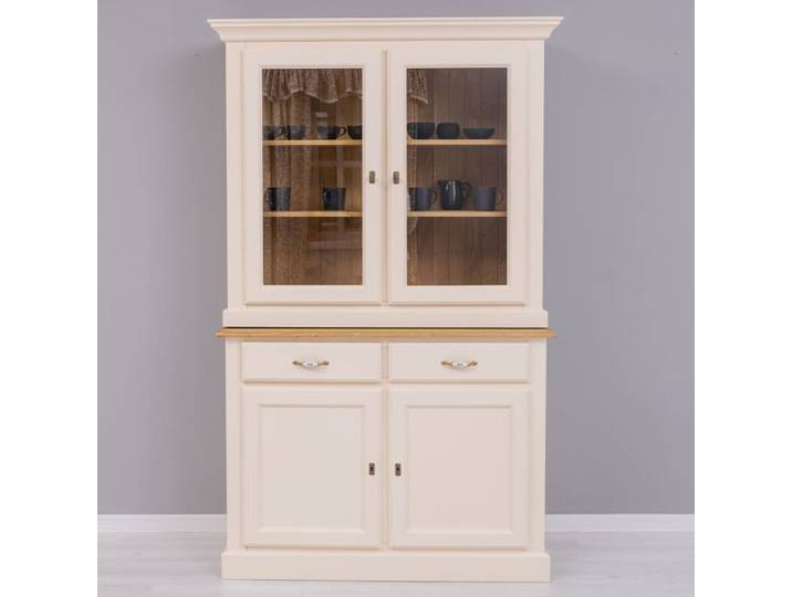 Schmaler Buffetschrank im Landhausstil Eierschale