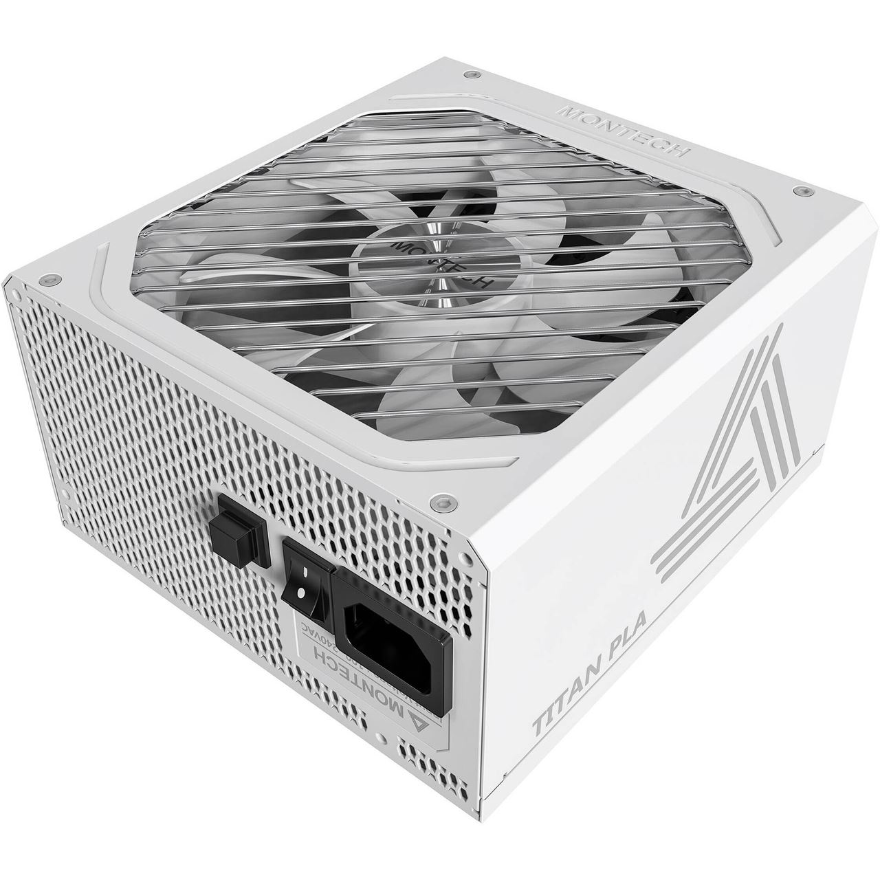 1000 Watt Montech Titan PLA 80 PLUS & Cybenetics Platinum, modular, PCIe 5.1 - weiß