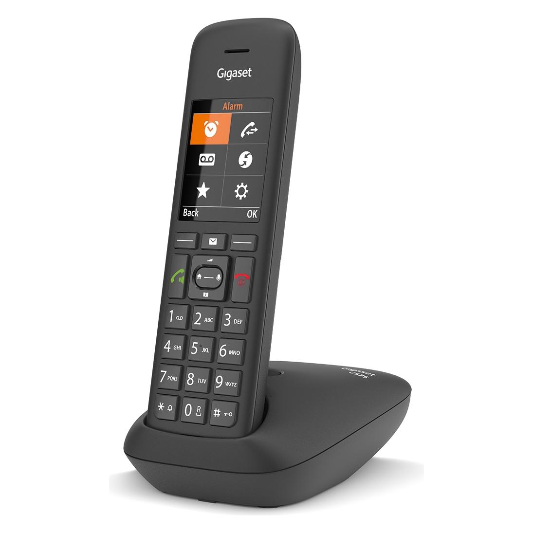 Gigaset C575 - DECT/GAP bezdrátový telefon, černá (4250366861913)