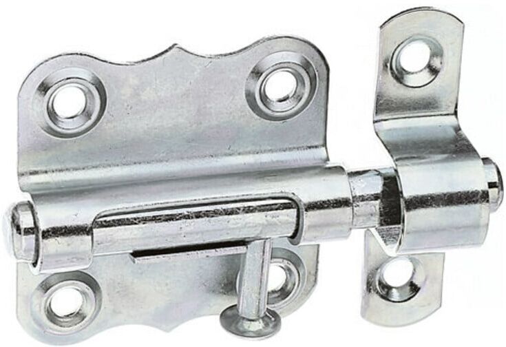 GAH Alberts Grendelriegel mit befestigter Schlaufe B46xL47mm galvanischverzinkt (123376)