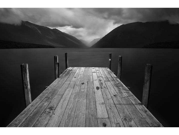 Fototapete PAPERMOON Photo-Art YAN ZHANG, DER SEE , bunt, B:5m L:2,8m, Vlies, Tapeten, Fototapete