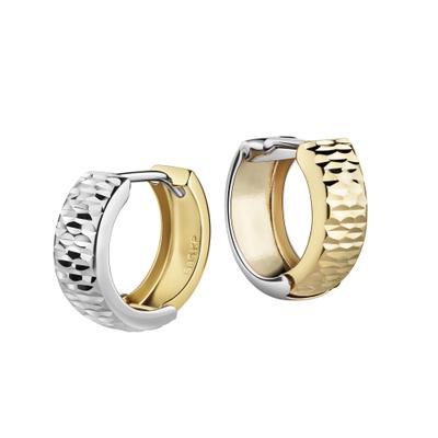 Paar Creolen CELESTA, gold (gelb), Ohrringe, Damen, one-size, Gold