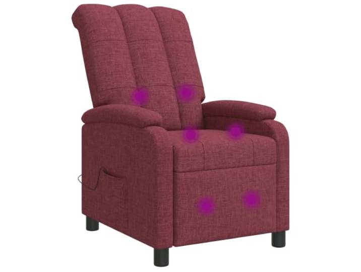 Relaxsessel Massagesessel Weinrot Stoff Polyester Verstellbar 115-160 Grad Modernes Design, klare Linien, minimalistisch, stabiler Metallrahmen, Holzwerkstoff, pflegeleicht, feuchtes Tuch