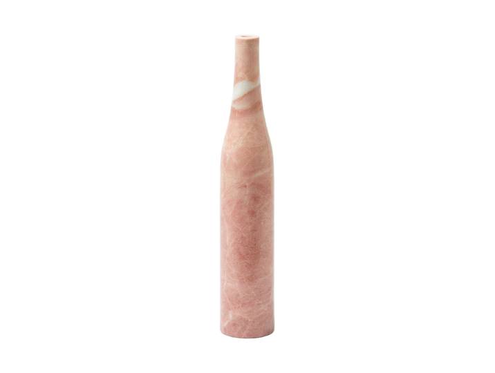Massiver, grosser Design Kerzenständer „Herritage Bottle“ aus Marmor Coralrosa Pols Potten