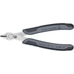 Seitenschneider KNIPEX Super Knips Zange brüniert Länge 125 mm