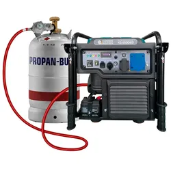 "Könner & Söhnen" Inverter Generator KS 6500iEG (Benzin/Gas) - 6kW Nennleistung - Benzinmotor - 230V