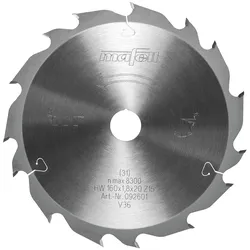 Mafell Sägeblatt KSB-WL160 GT 160x1,2-1,8x20mm Z15-5 2WZ-FZ Handkreissäge 092601