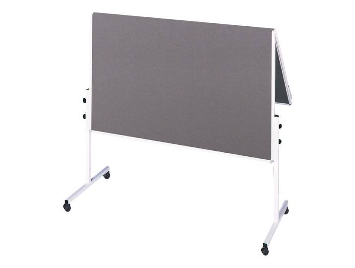 Soennecken Standtafel Moderationswand 4870 klappbar Filz grau inkl. Rollen