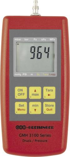 Greisinger GMH3161-12 Druck-Messgerät Luftdruck, Nicht aggressive Gase, Korrosive Gase 0 - 1.3 bar