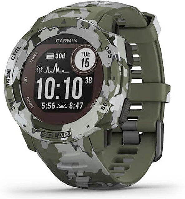 Garmin Instinct Solar Lichen Camo maastokuvio älykello 010-02293-06
