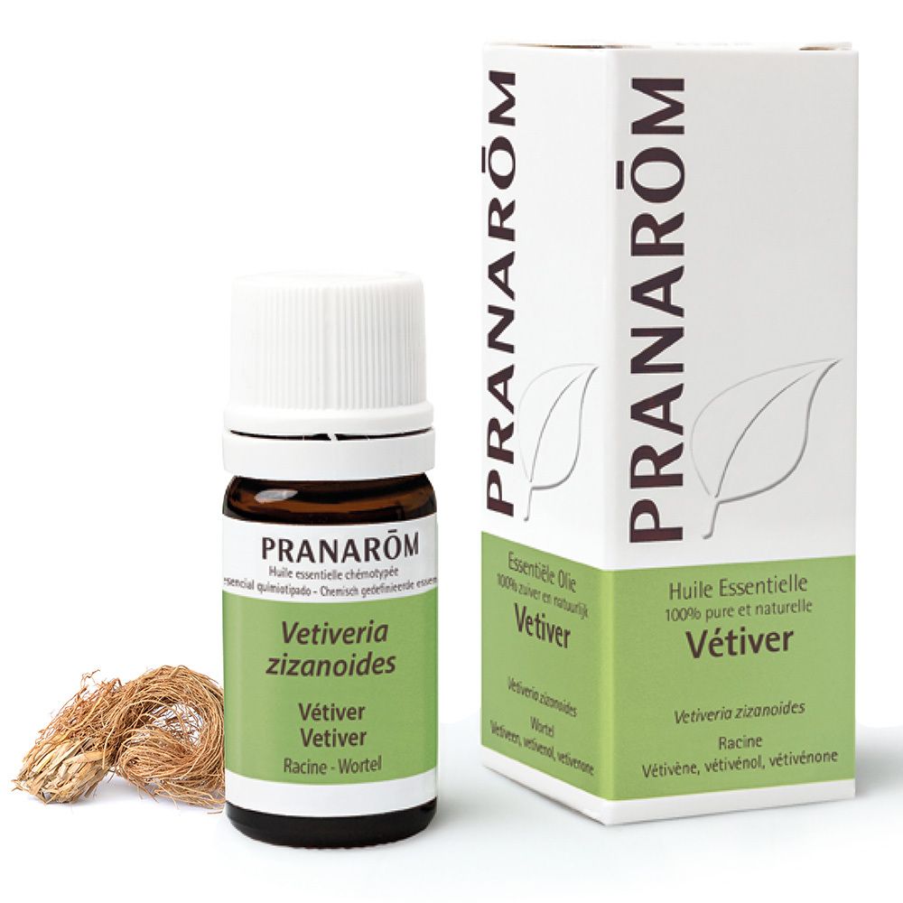 Vetiver Ess Olie Pranarom 5 ml Ätherisches Öl
