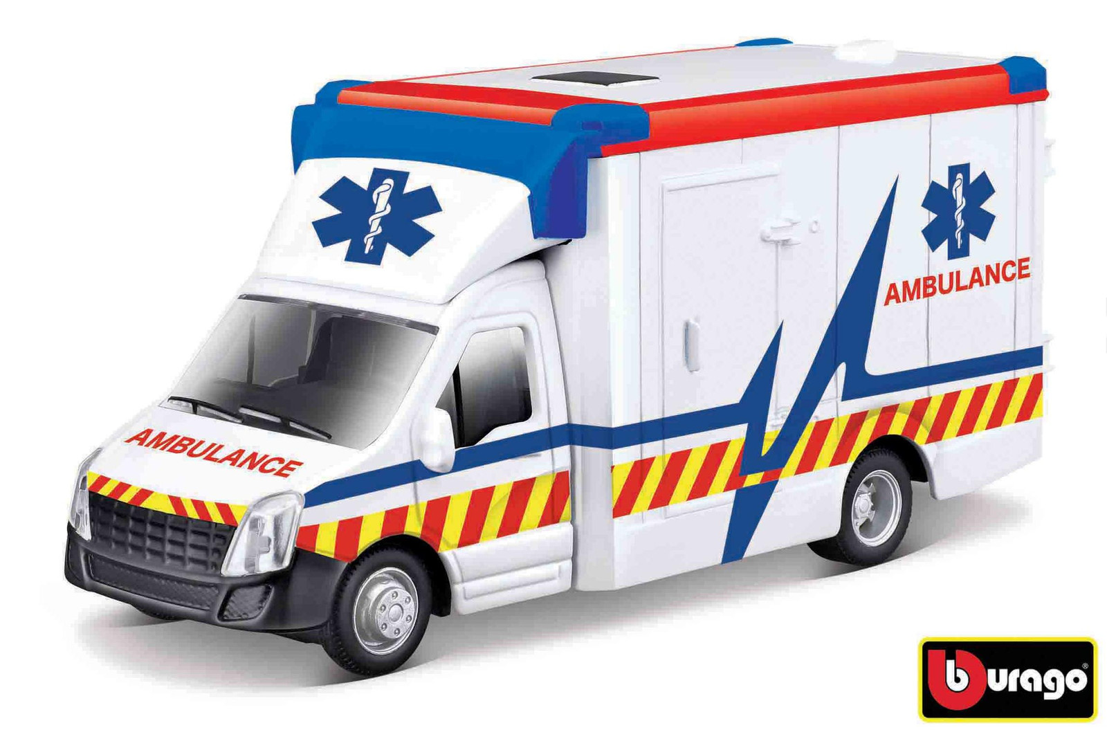 Bburago Ambulance Dienstwagen met Brancard 1:43