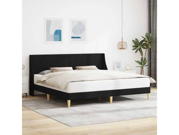 Modernes Bettgestell mit Kopfteil Robustes Sperrholz, flexible Latten, Wandbefestigung, einfach zu montieren, minimalistisches Design
