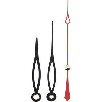 Zeigersatz Modern Aluminium Schwarz Rund