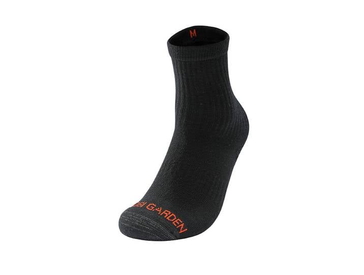 Mobi Garden Chaussettes de randonnée mi-mollet Coolmax_ Noir minuit L