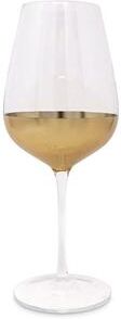 Vivience Set of 6 Glasses With Gold Dipped Bottom