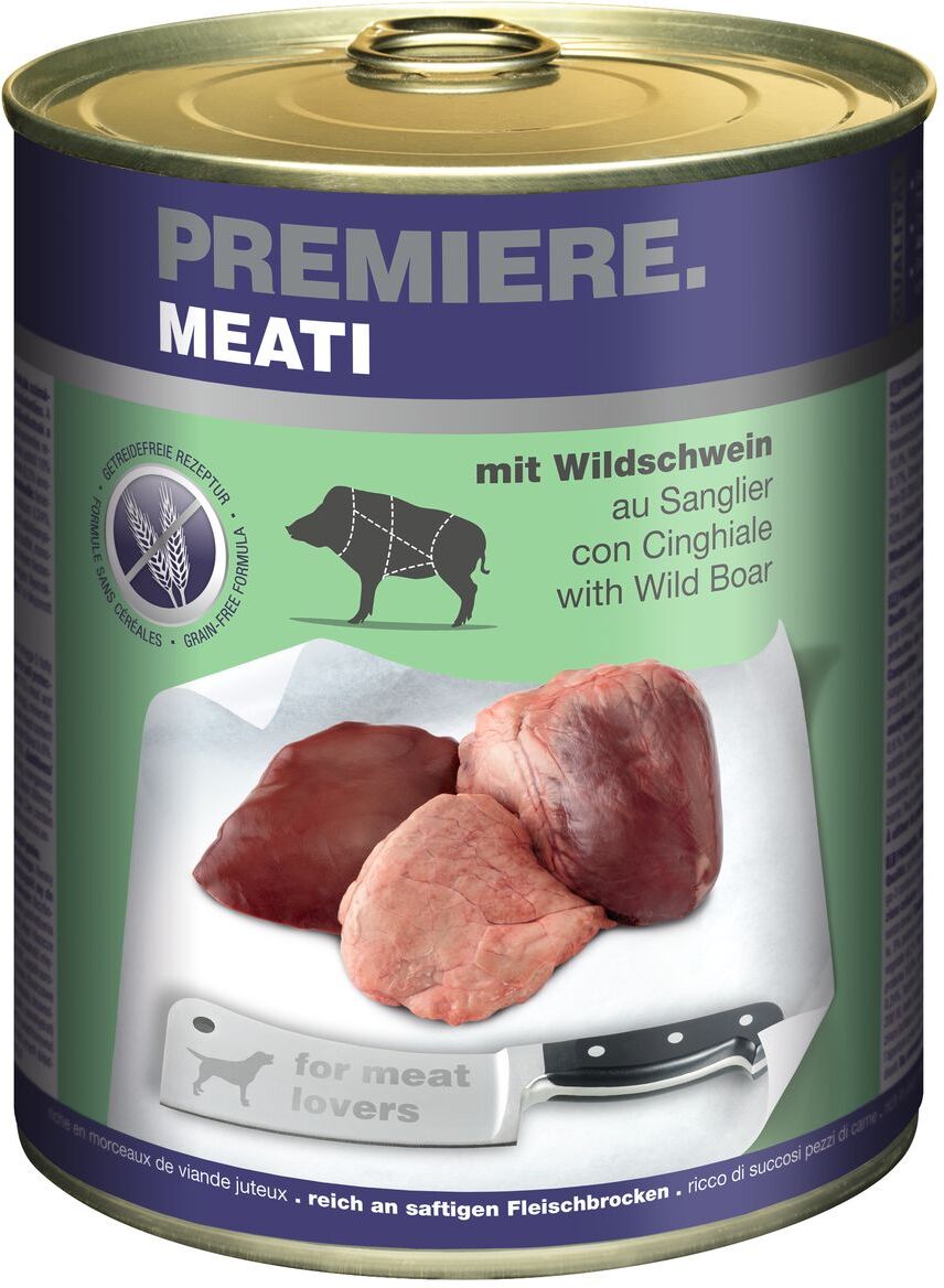 Premiere Meati Dog Lattina 800G CINGHIALE