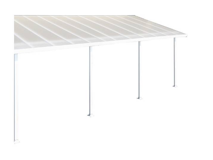 Palram Terrassenüberdachung Feria Weiss 3 × 7 m