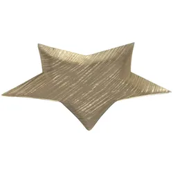 Sternenteller Ø35cm - gold