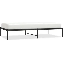 vidaXL Bettgestell Metall Schwarz 100x190 cm