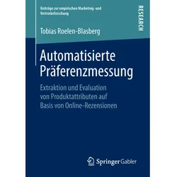Automatisierte Präferenzmessung, Fachbücher von Tobias Roelen-Blasberg