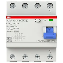 ABB Stotz S&amp;J FI-Schutzschalter F204A-63/0,03AP-R