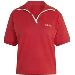 ADIDAS Damen Polo Seasonal Essentials Colorpop, Größe XL in Rot Rot