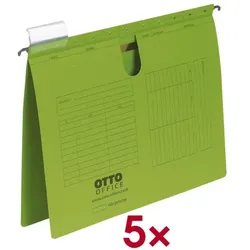 OTTO Office Hängehefter - 5 Stück grün, 31.8x25.1 cm