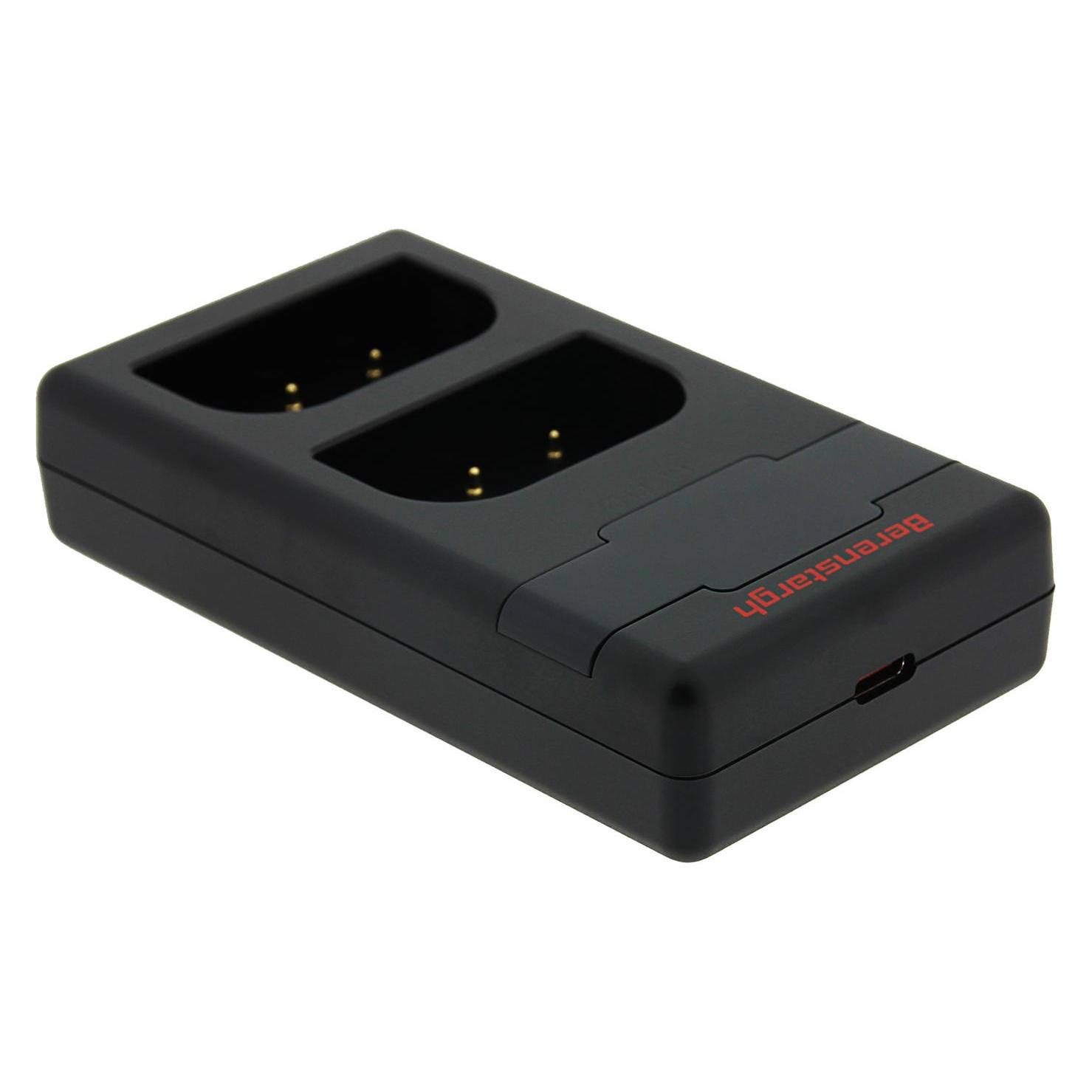 Berenstargh Hyper PD Ladegerät für Panasonic Lumix DMC-GH3 GH3A GH4 DMW-BLF19 DMW-BLK22 inkl. USB-C (Kamera Akku Ladegerät) (61064095)