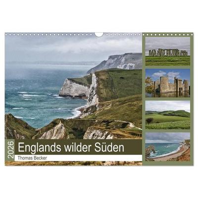 Englands wilder Süden (Wandkalender 2026 DIN A3 quer), CALVENDO Monatskalender