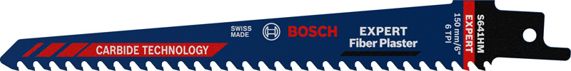 Bosch EXPERT ‘Fiber Plaster’ S 641 HM Säbelsägeblatt, 1 Stück 2608900407