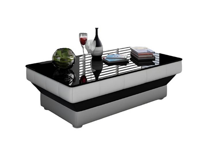 Xlmoebel Couchtisch Moderner Glastisch mit kindersicherer Konstruktion in elegantem Design (Packung, 1-St., Couchtisch CT9008B), Hergestellt in Europa